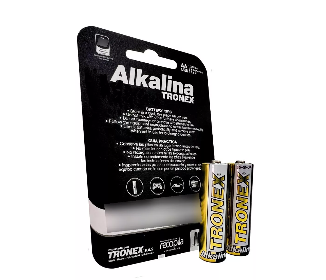 PILA TRONEX ALKALINA X2 AAA PILA TRONEX ALKALINA X2 AAA